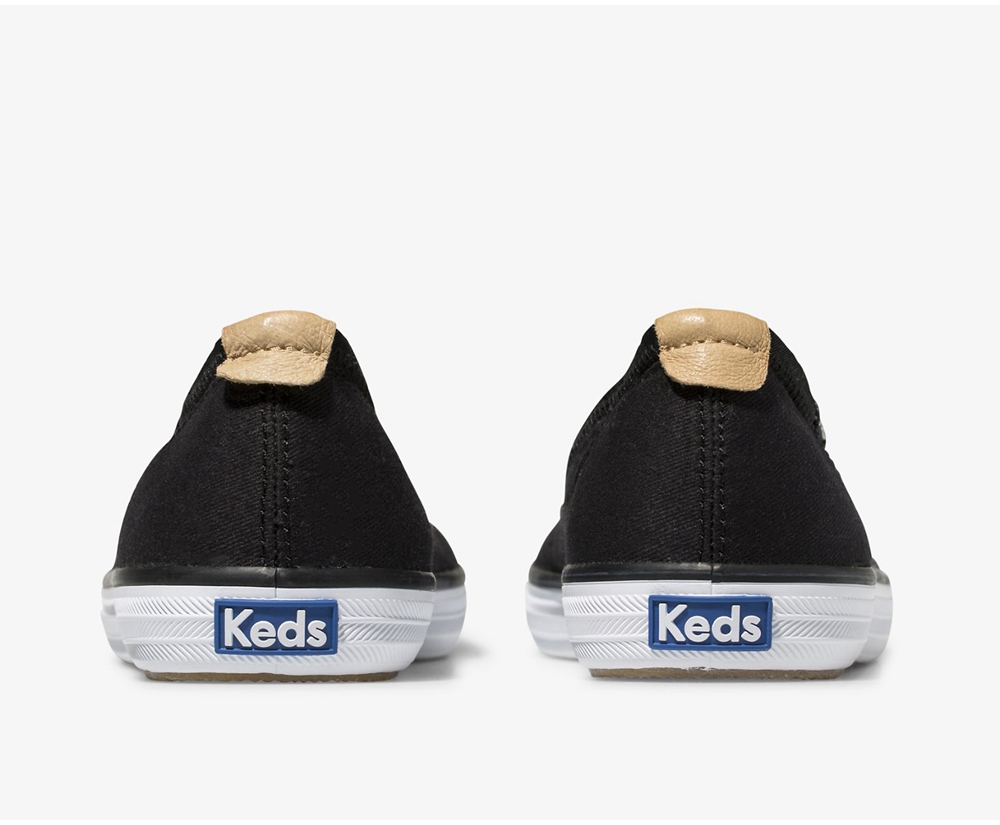 Slip Ons Keds Femme Noir - Bryn - 915-CWRHID